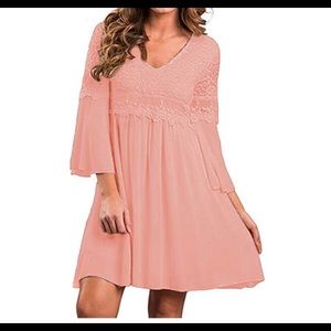 Pink Lace Dress